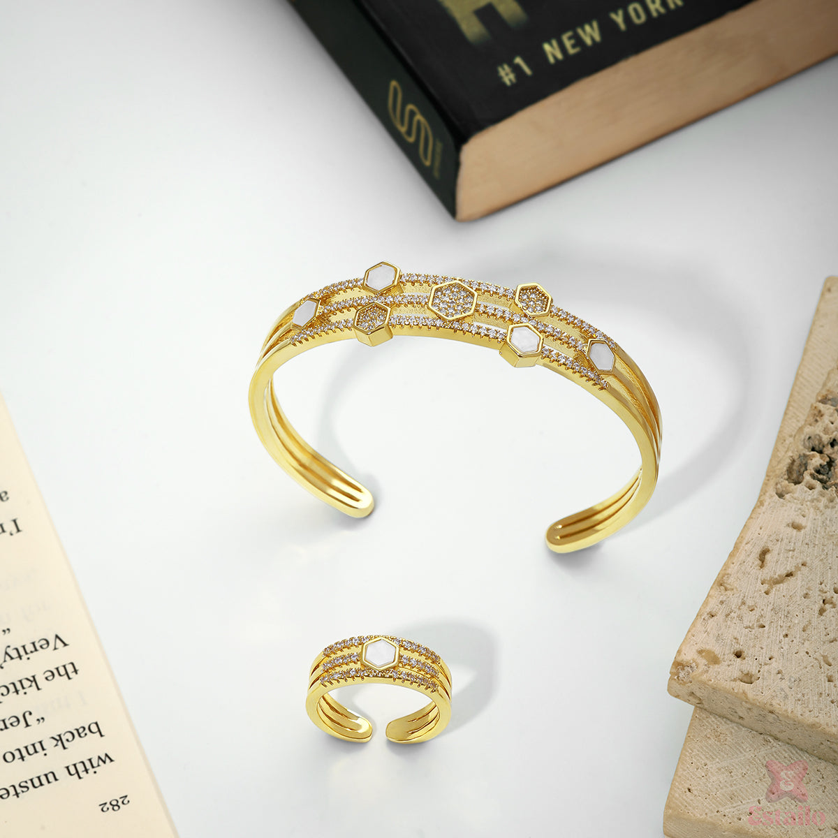 Celestial Sparkle Cuff Bracelet