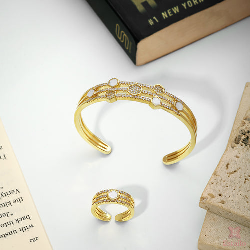 Celestial Sparkle Cuff Bracelet