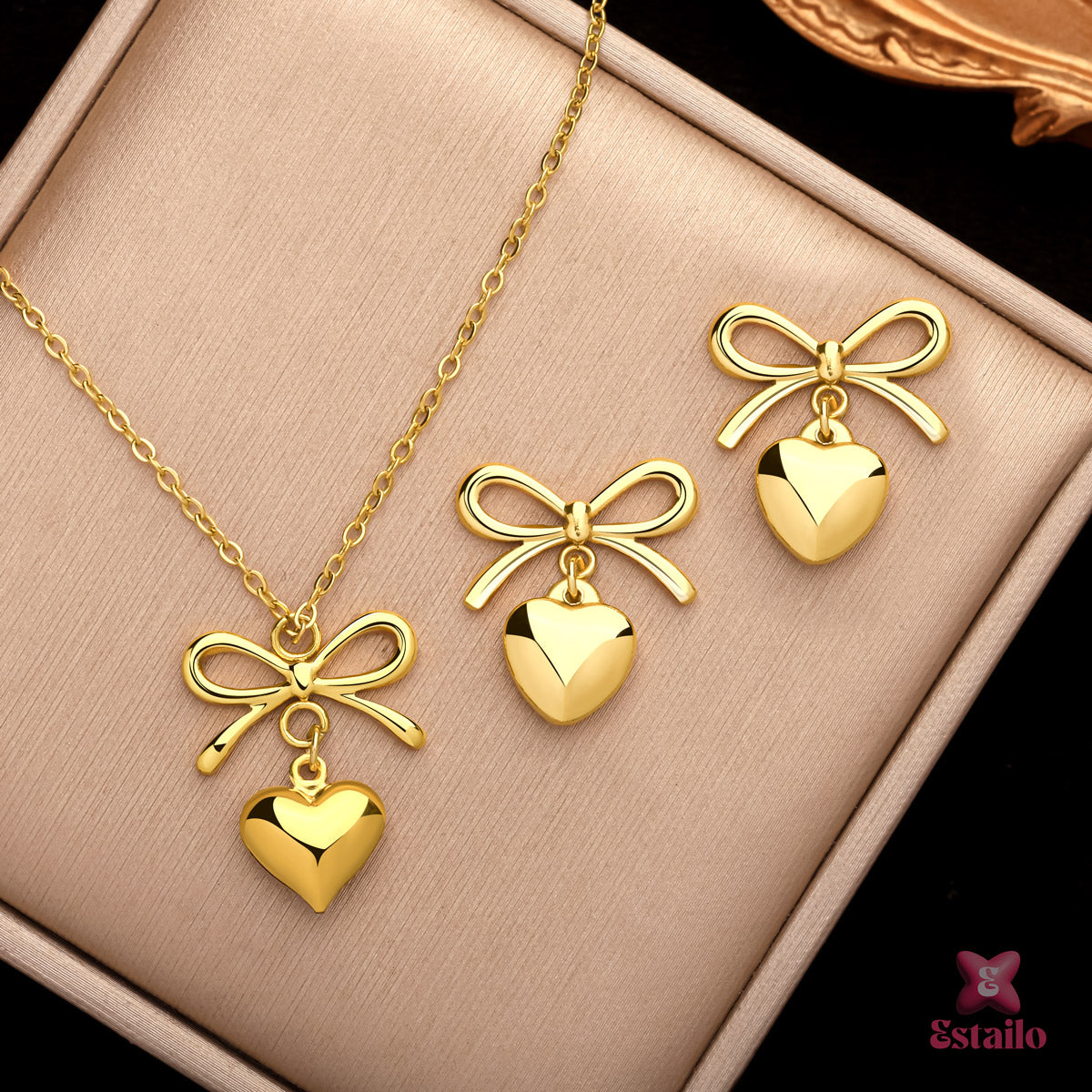 Golden Knot Bow Set