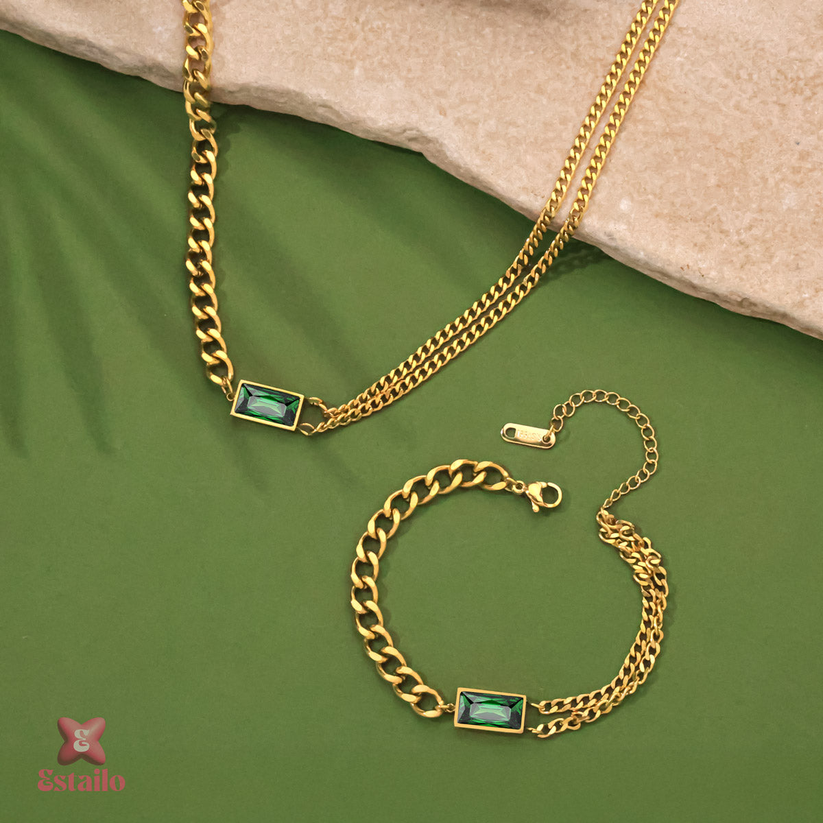 Emeraled Statement Combo Set