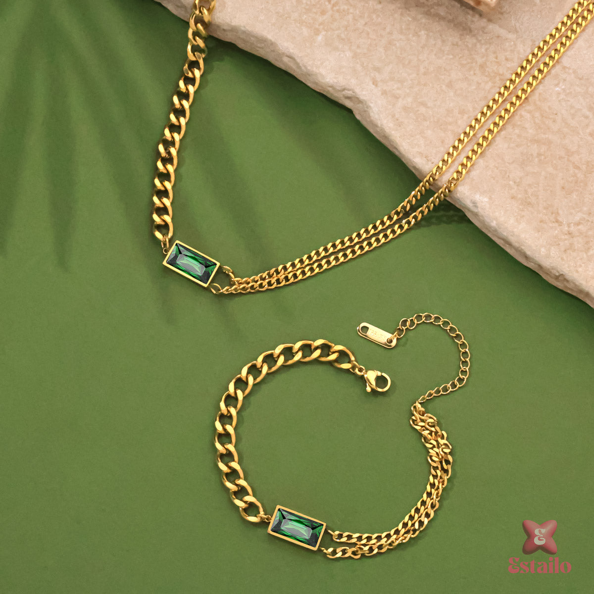 Emeraled Statement Combo Set