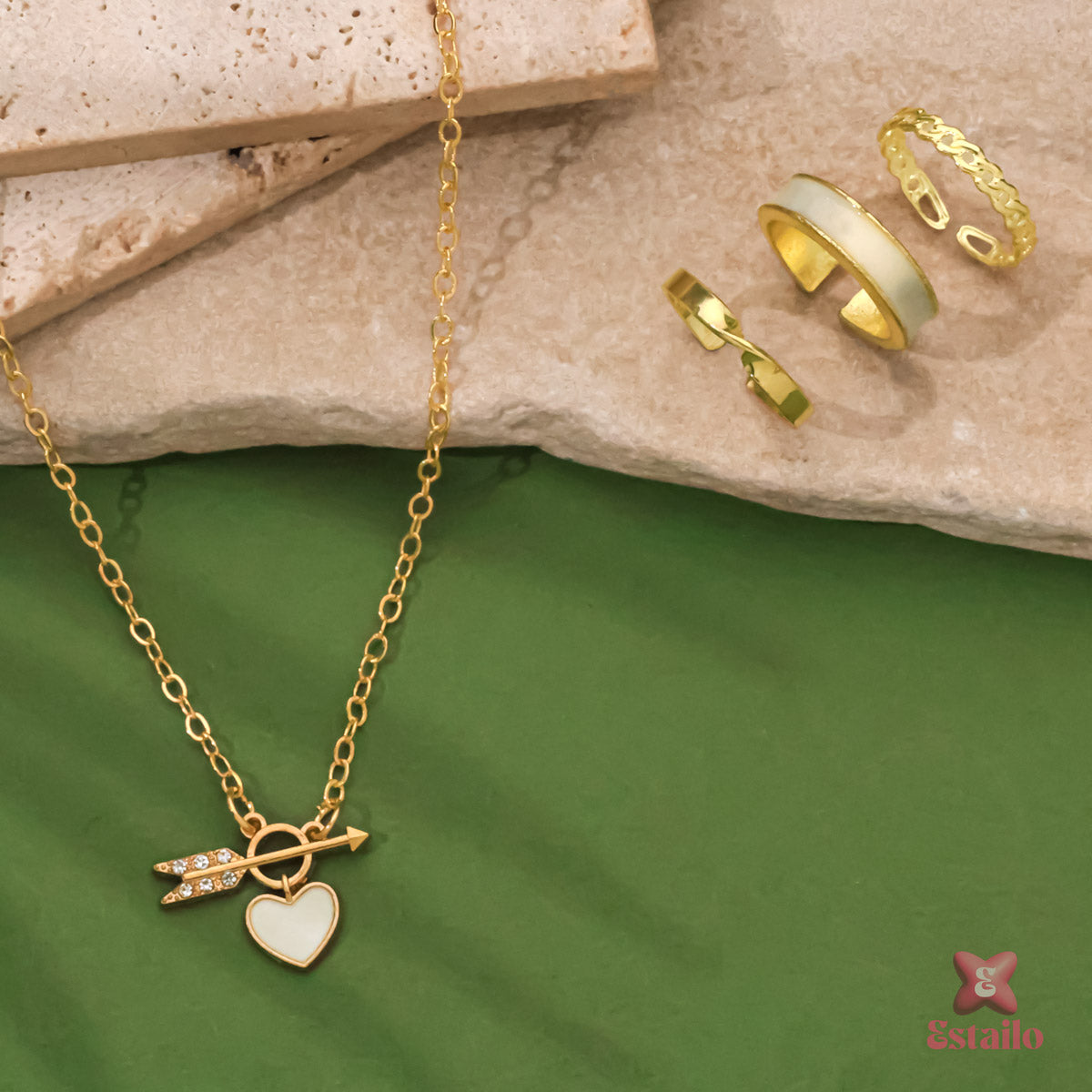 Heartfelt Arrow Jewelry Set