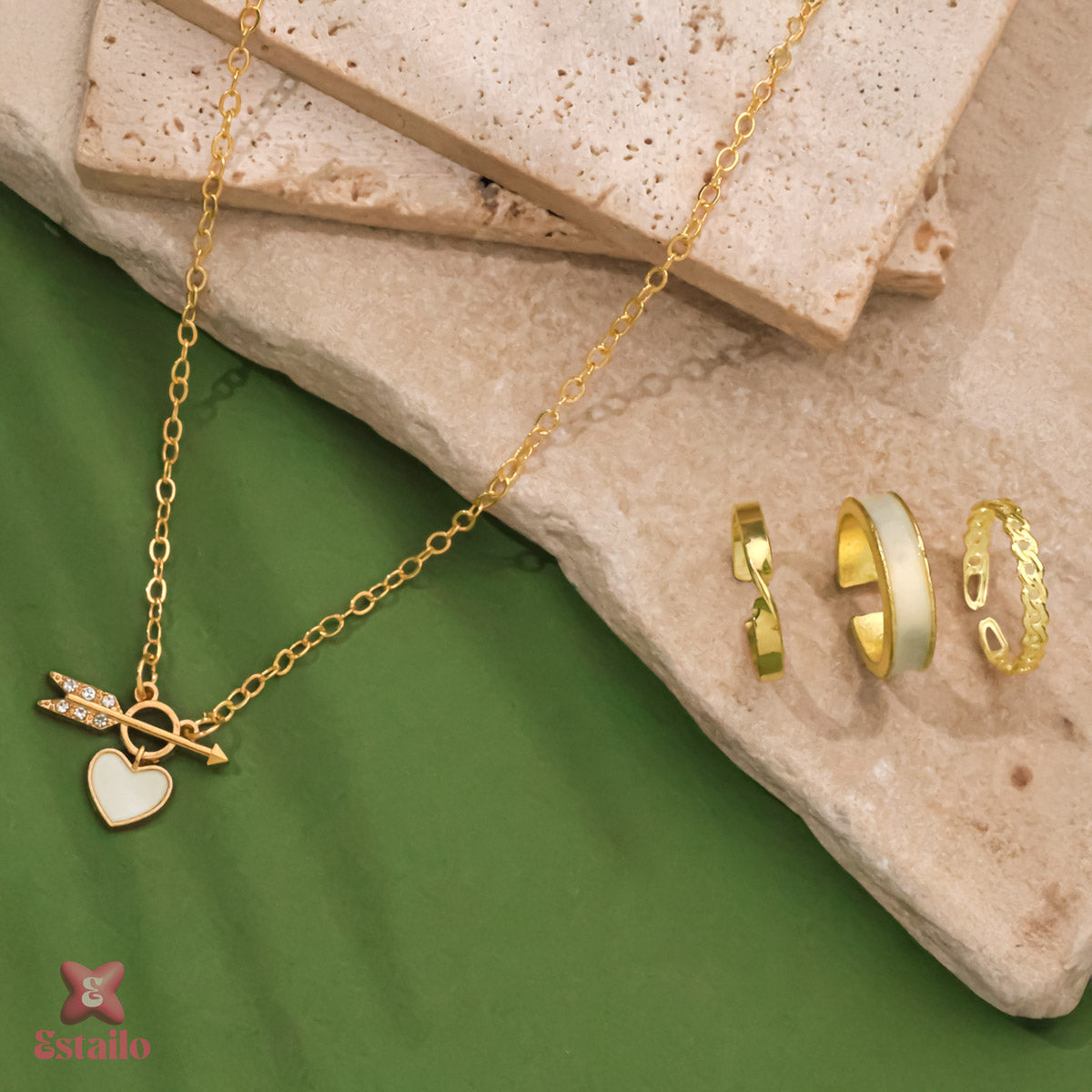 Heartfelt Arrow Jewelry Set