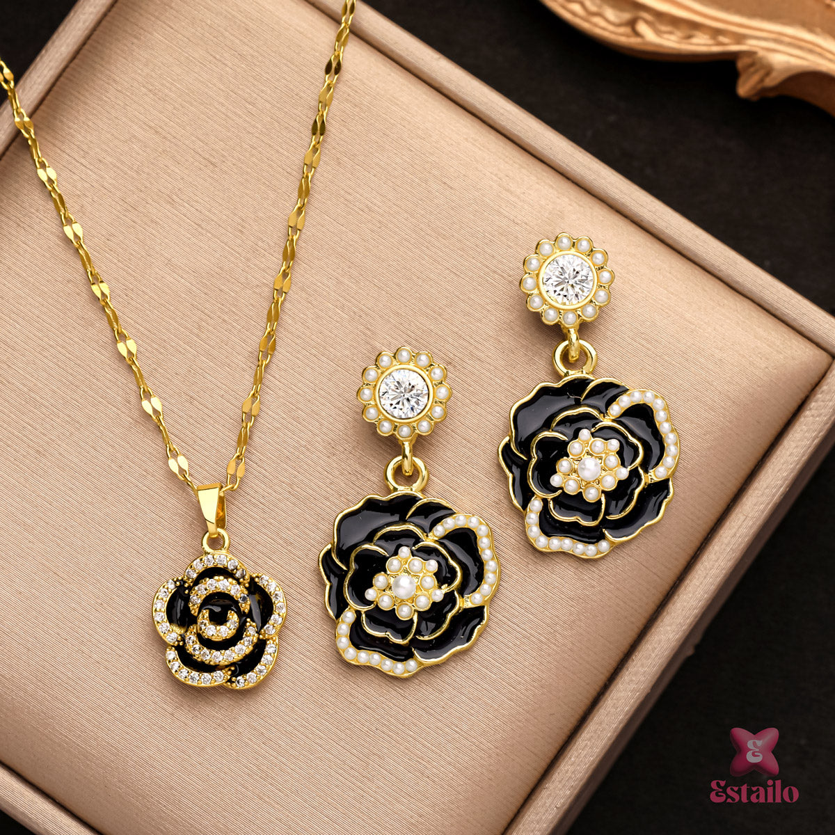 Midnight Camellia Set