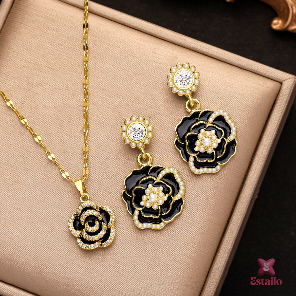 Midnight Camellia Set