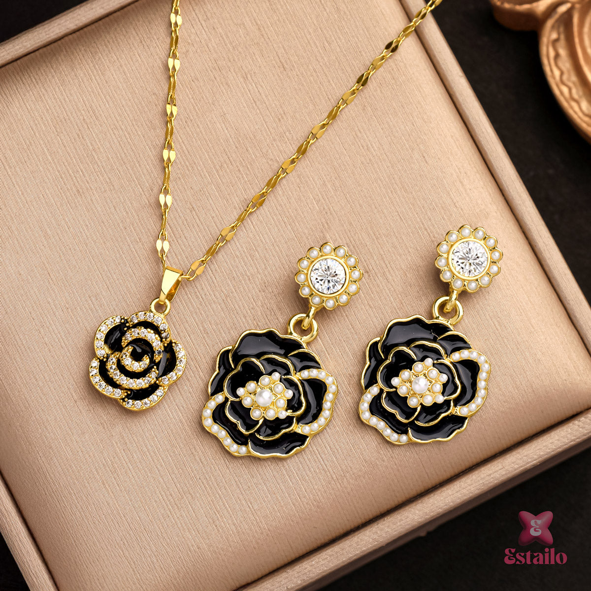 Midnight Camellia Set