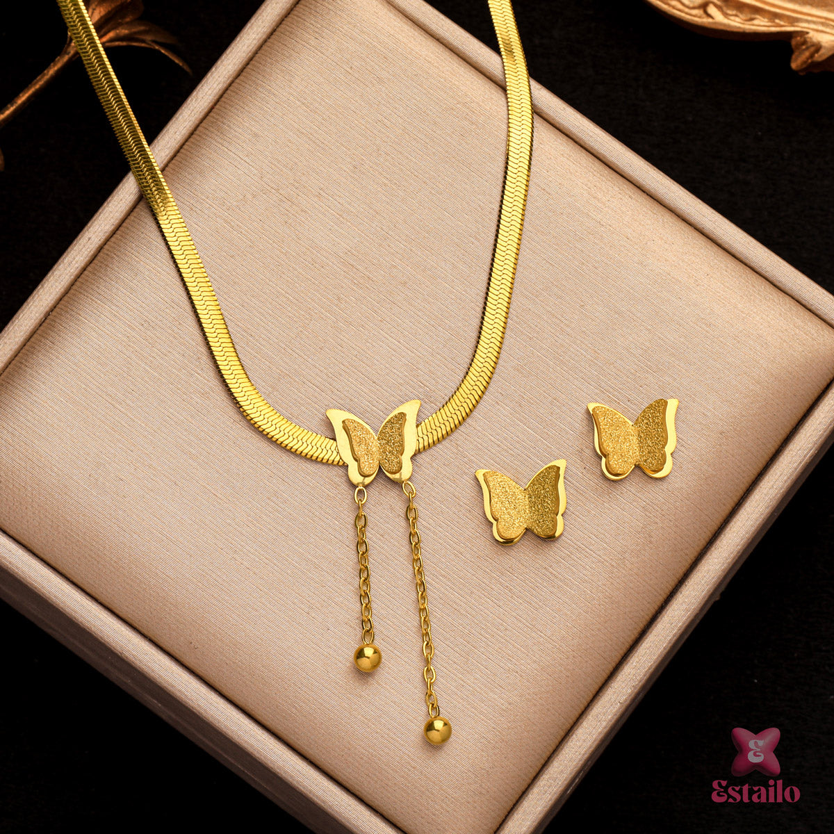 Butterfly & Snake Chain Set