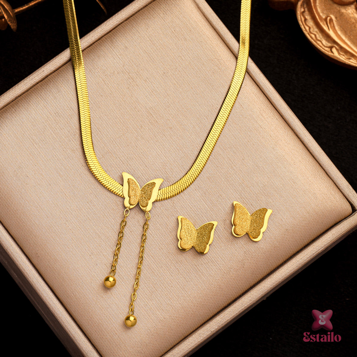 Butterfly & Snake Chain Set
