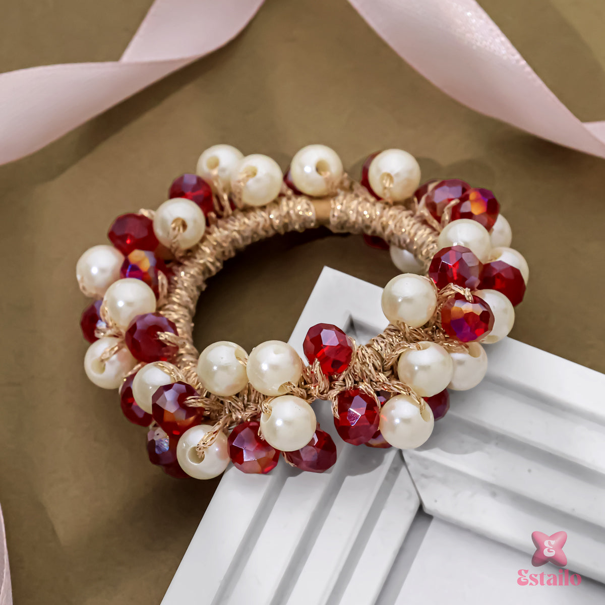 Chic Berry Bead Ties
