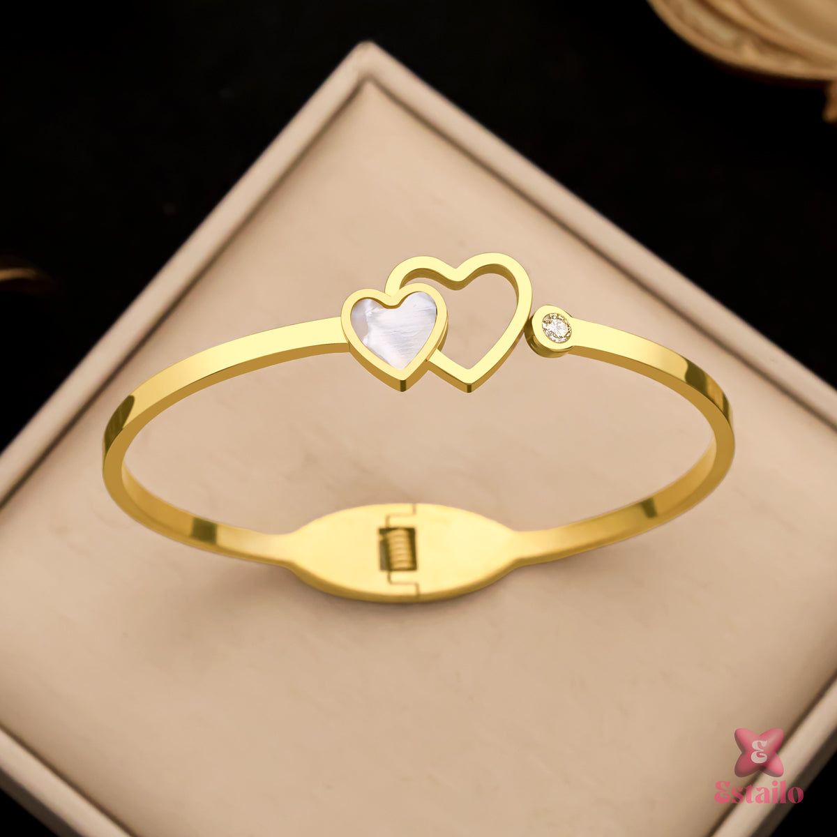 Twin Hearts Love Bracelet