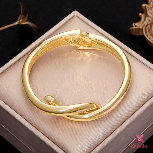 Sunlit Elegance Cuff Bracelet