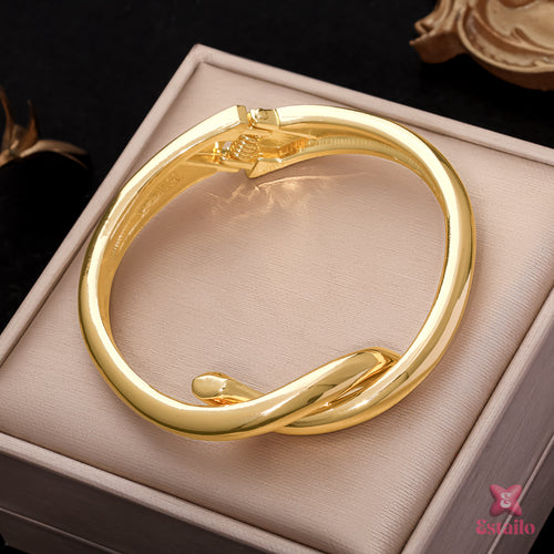 Sunlit Elegance Cuff Bracelet