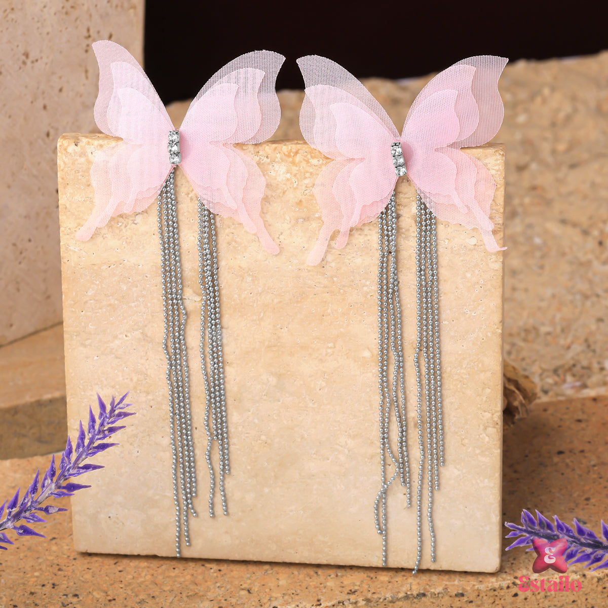 Starlight Butterfly Drop Earring