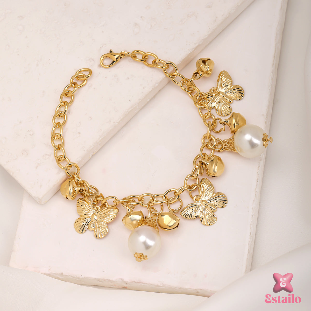 Golden Grace Butterfly Bracelet