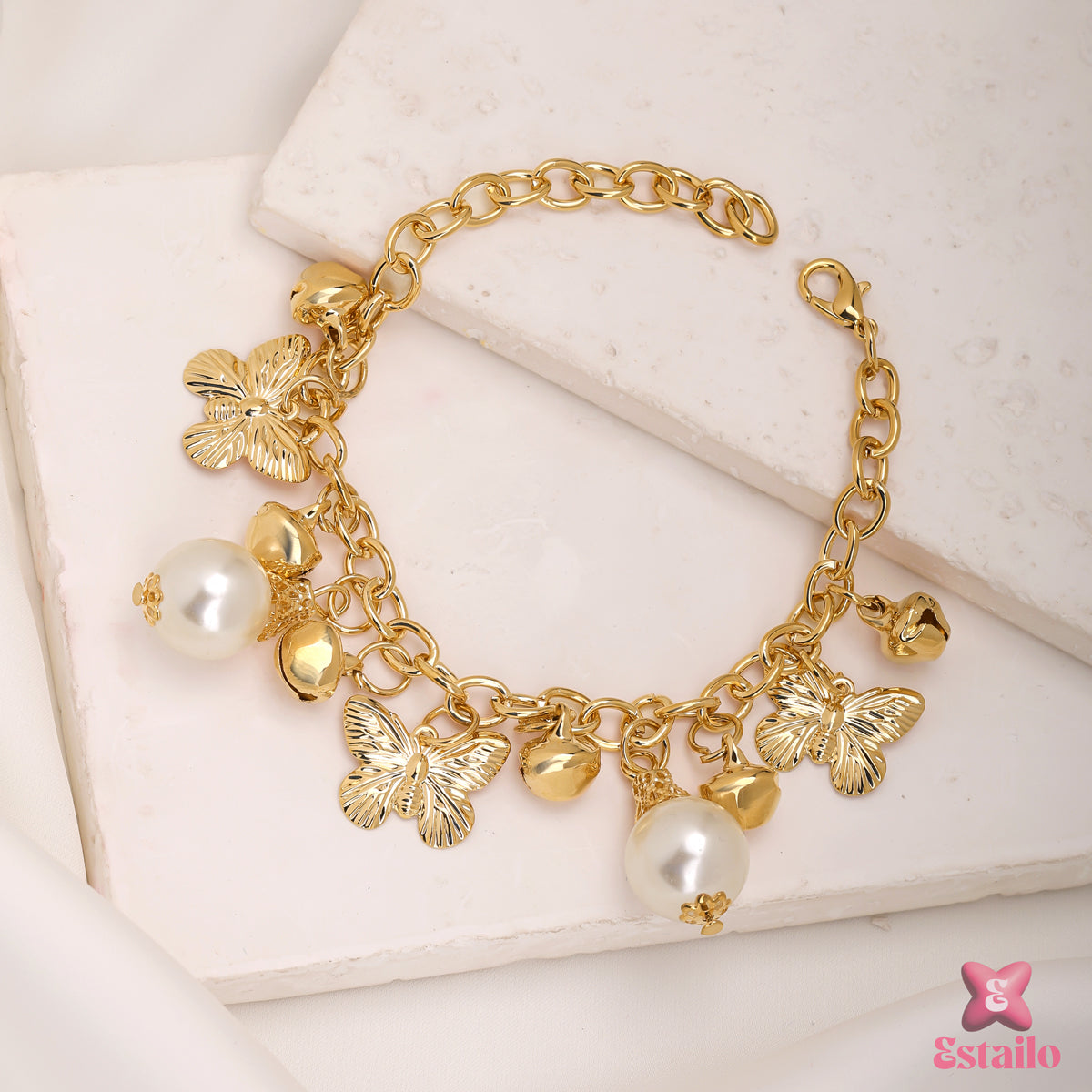 Golden Grace Butterfly Bracelet
