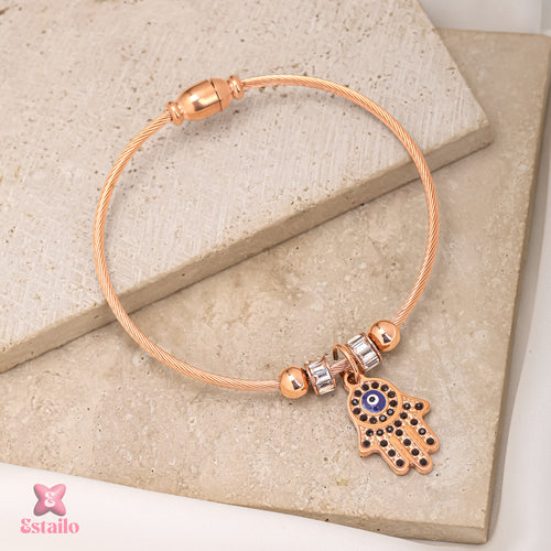 Rose Gold Hamsa Bracelet