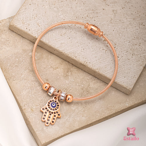 Rose Gold Hamsa Bracelet