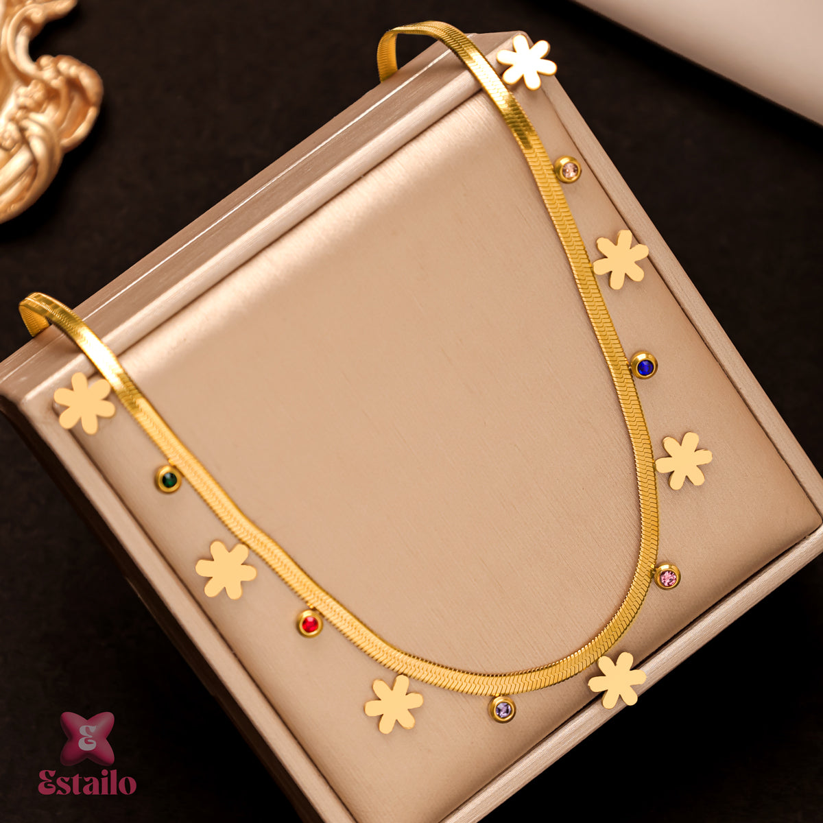 Colorful Bloom Strand Necklace