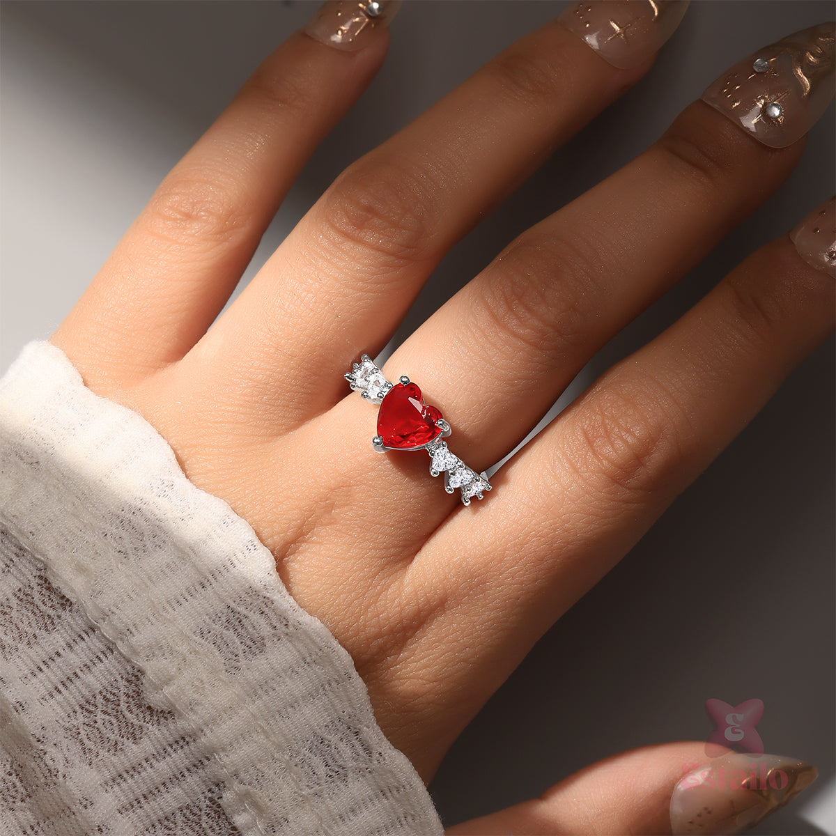 Scarlet Love Spark Ring