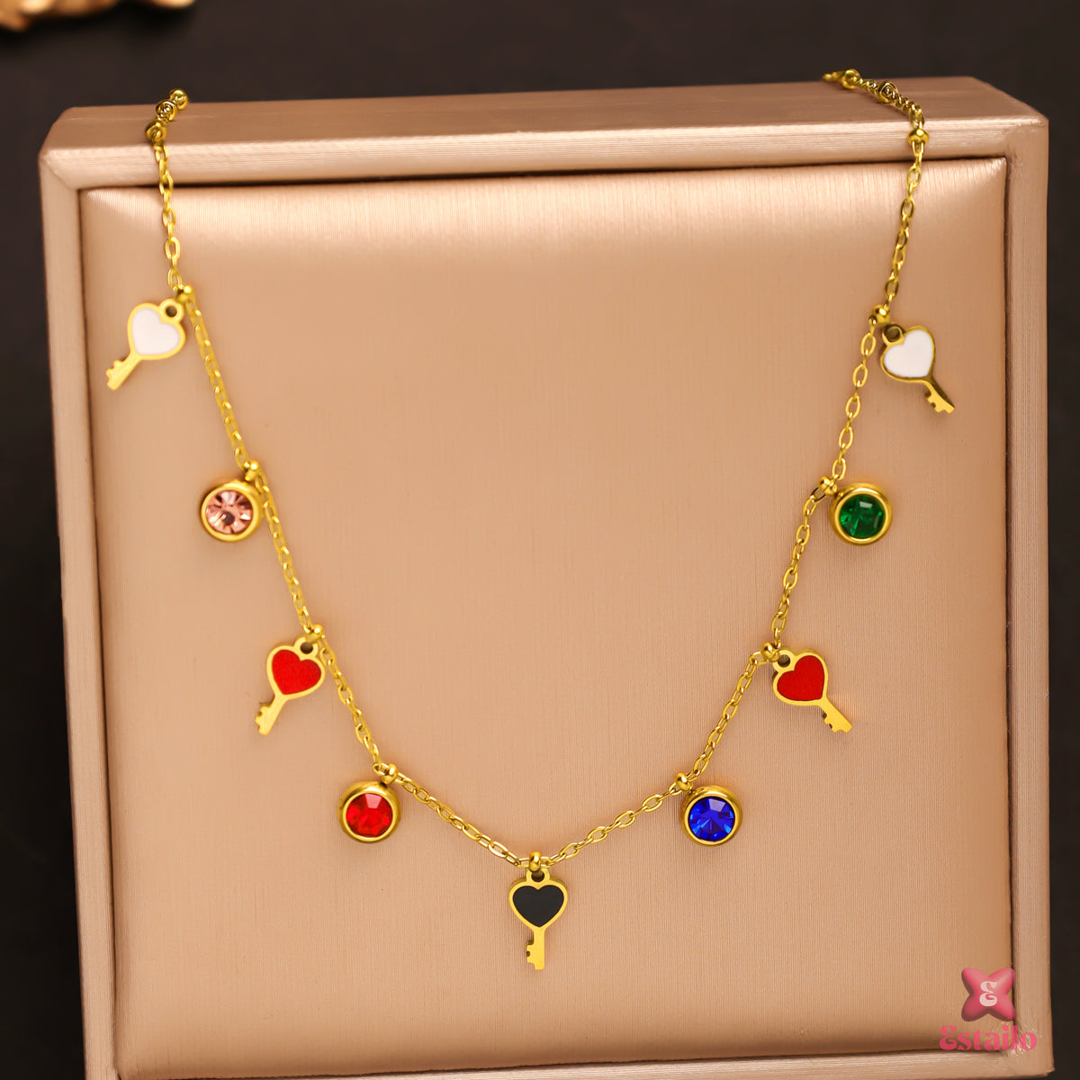 Heart & Key Necklace