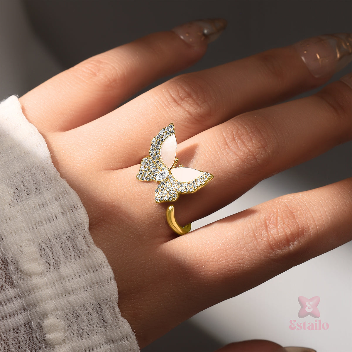 Starlight Butterfly Ring