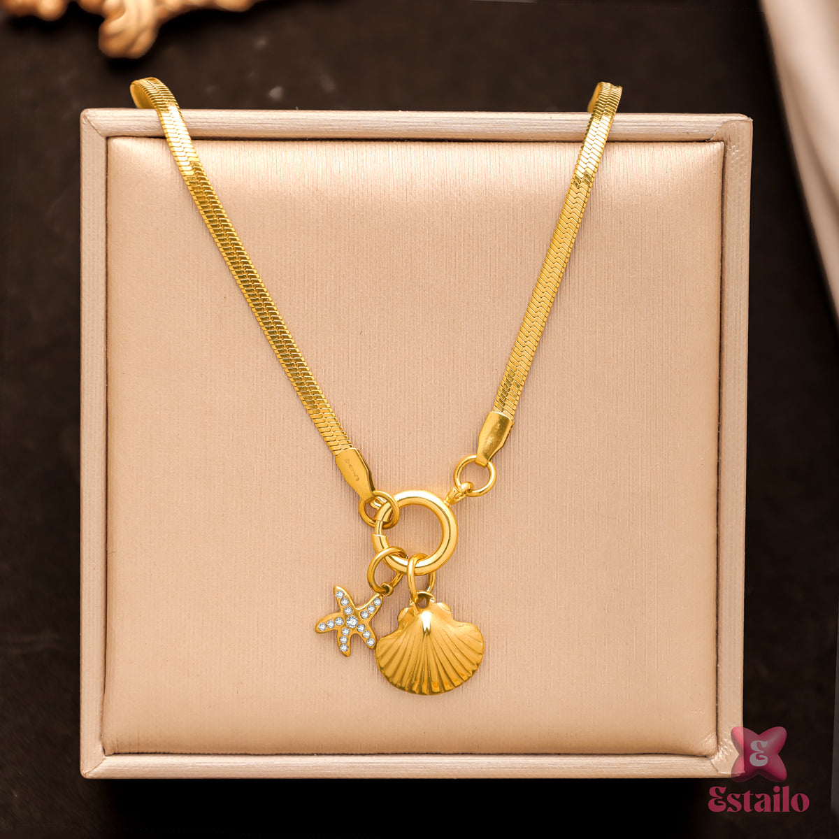 Sea Breeze Charm Necklace