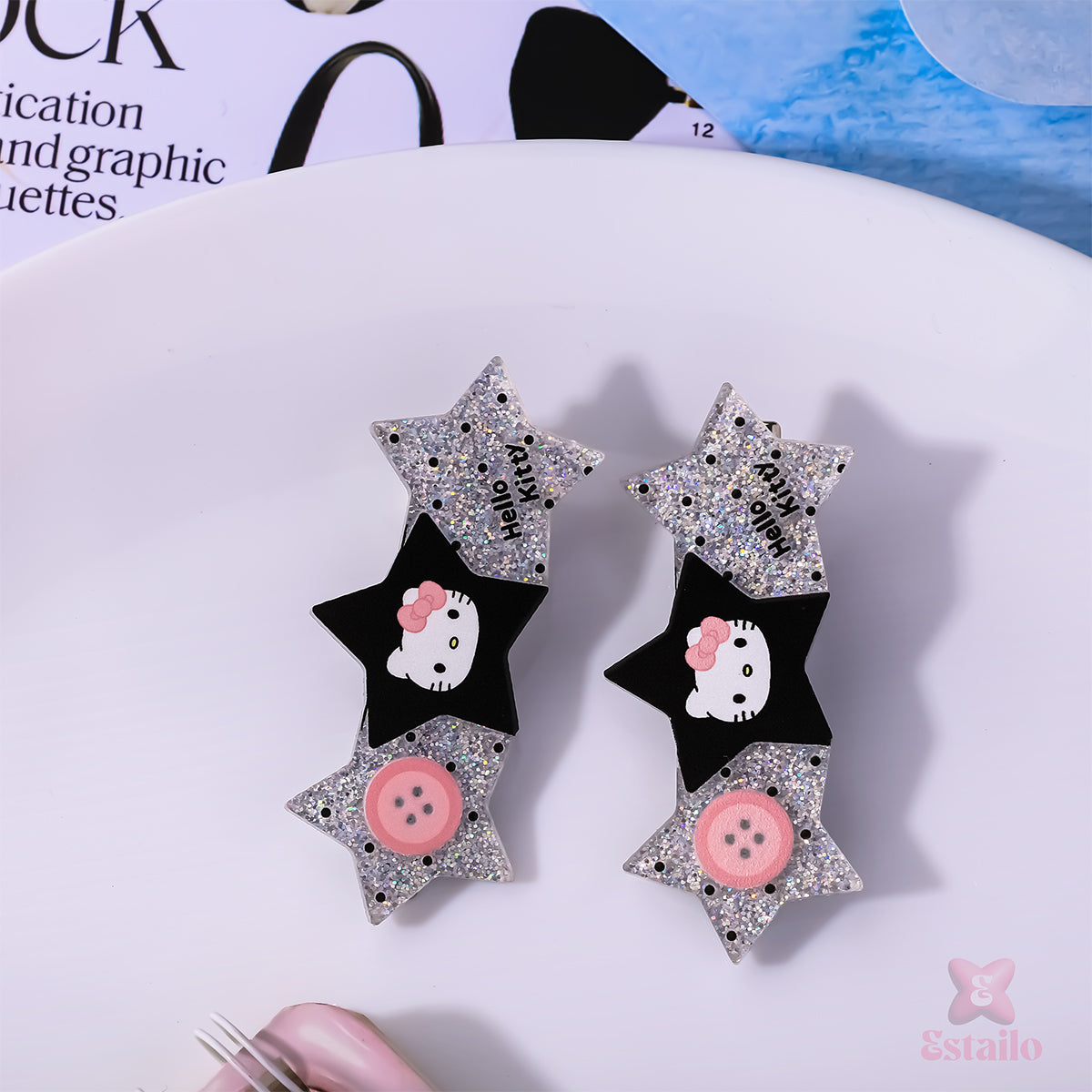 Kitty-tiful Hair Clips