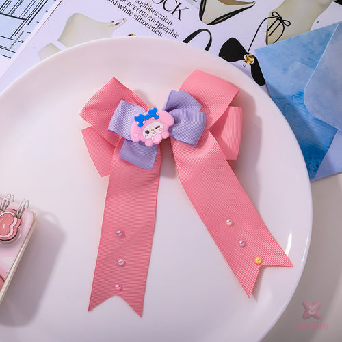 Girly Goth Pink Hair Clip