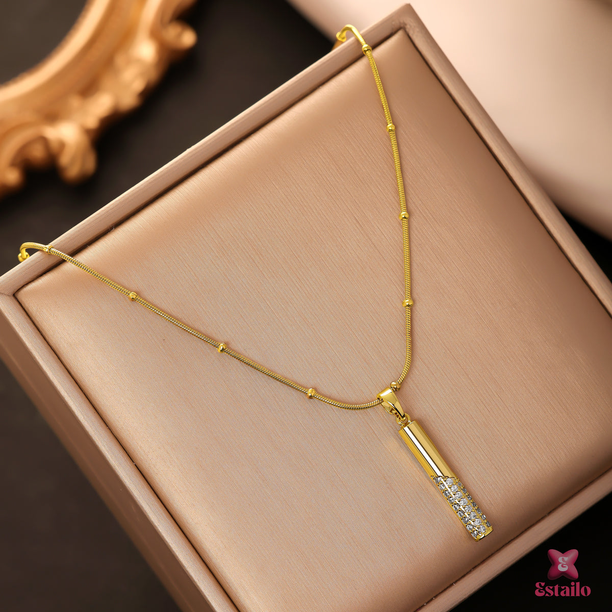 Gilded Bar Necklace