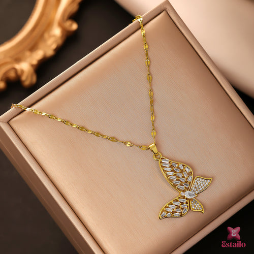 Gilded Wings Necklace