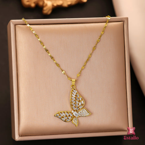 Gilded Wings Necklace