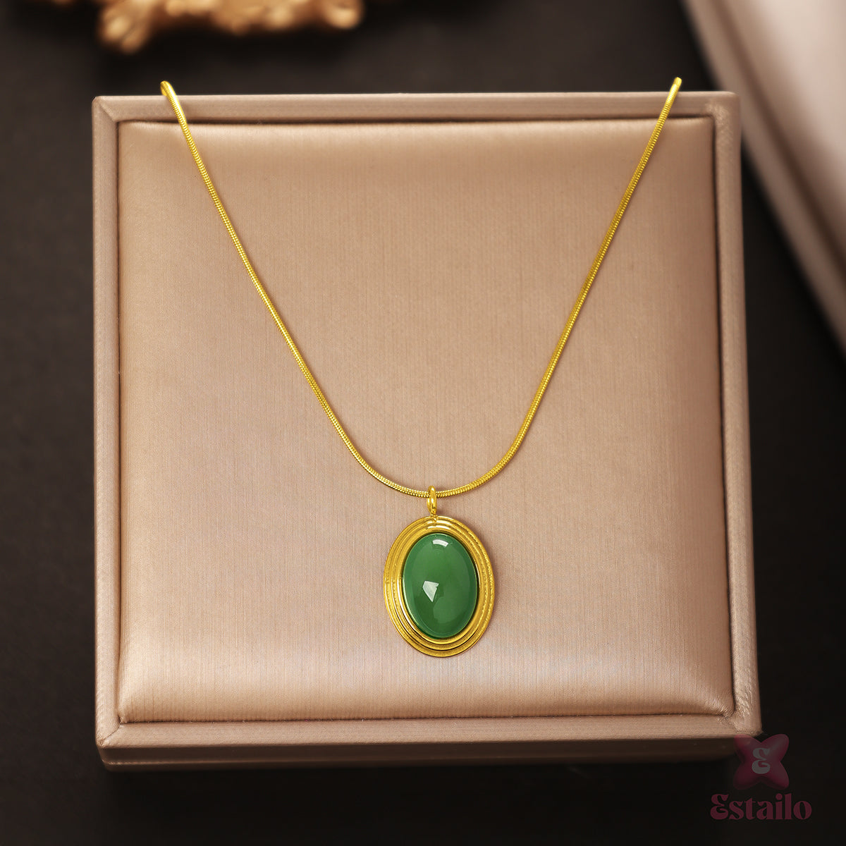 Forest Gem Chain Necklace