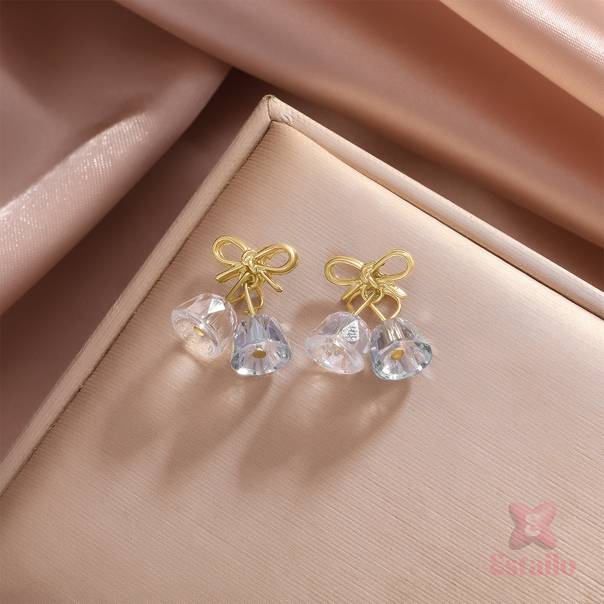 Sparkle Knot Stud Earrings