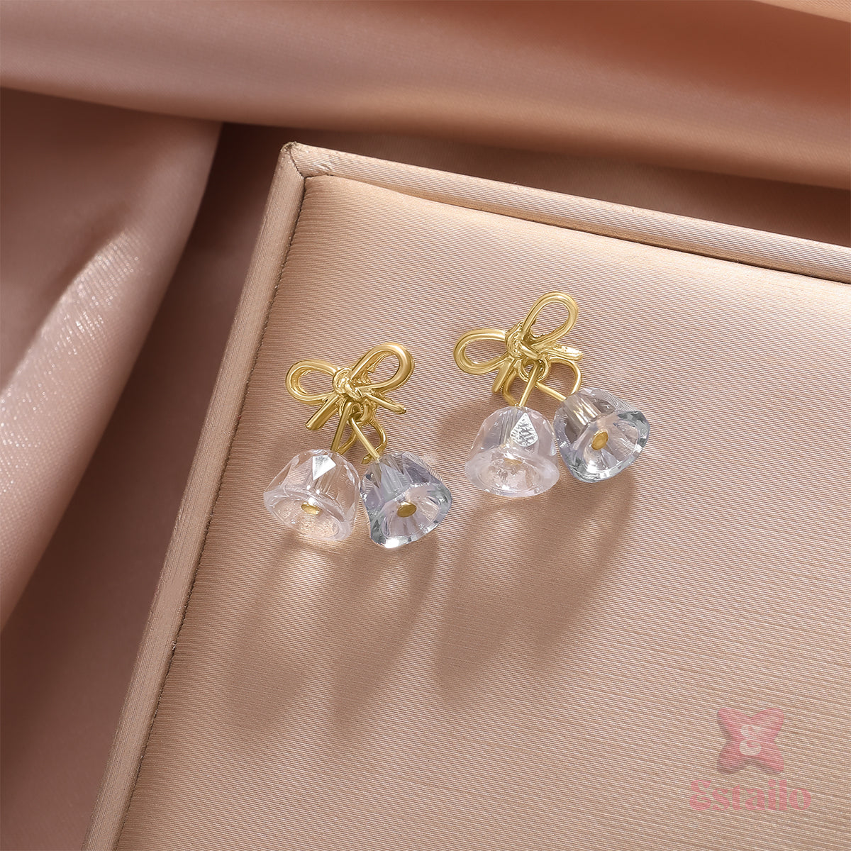 Sparkle Knot Stud Earrings