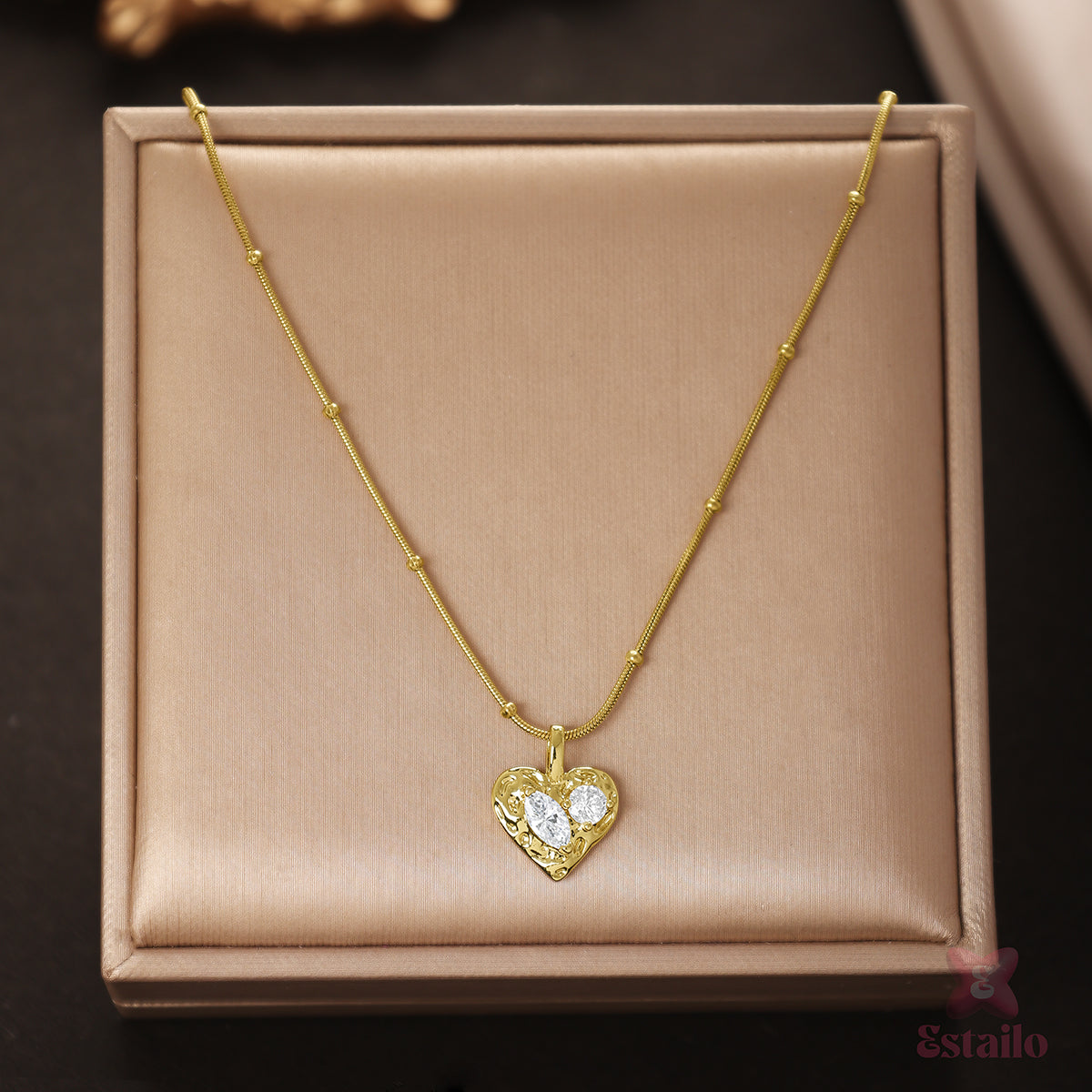 Golden Heartbeat Necklace