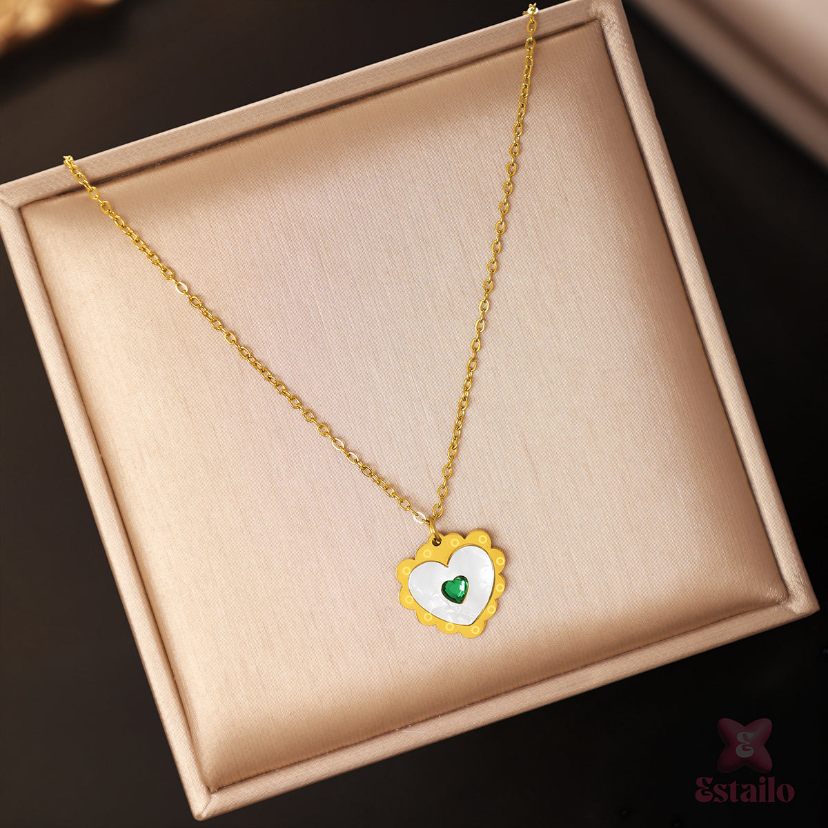 Whispering Willow Heart Necklace