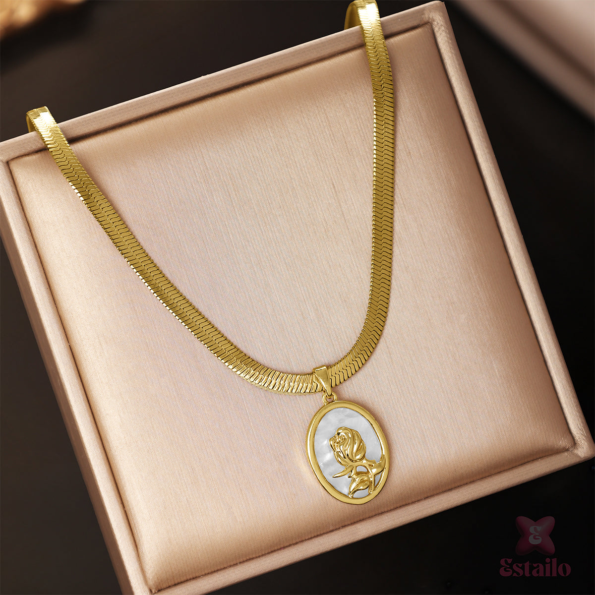 Opulent Rose Necklace