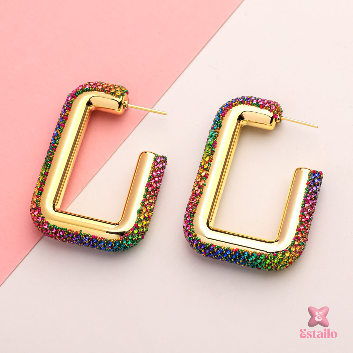 Chromatic Hoops Earrings