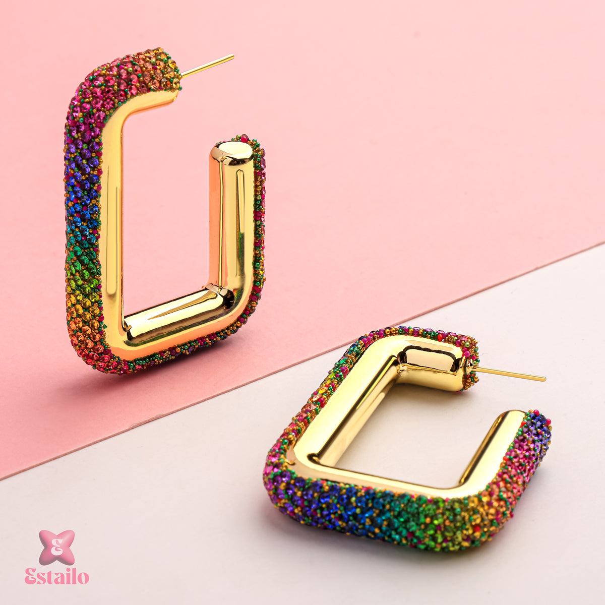 Chromatic Hoops Earrings