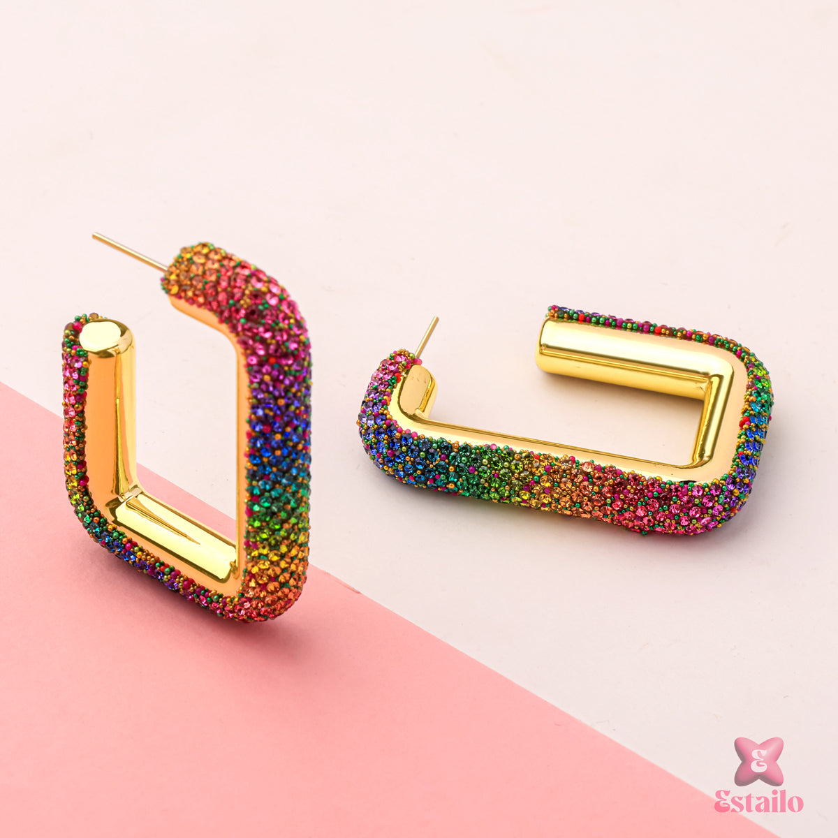 Chromatic Hoops Earrings