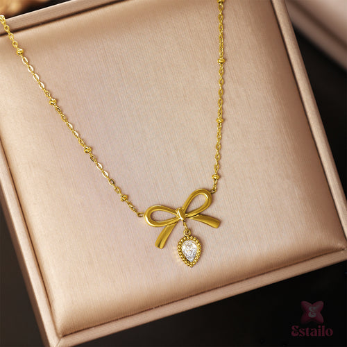 Elegant Bow Necklace