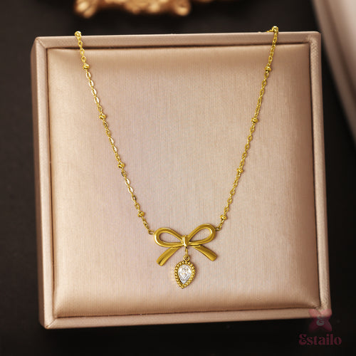 Elegant Bow Necklace