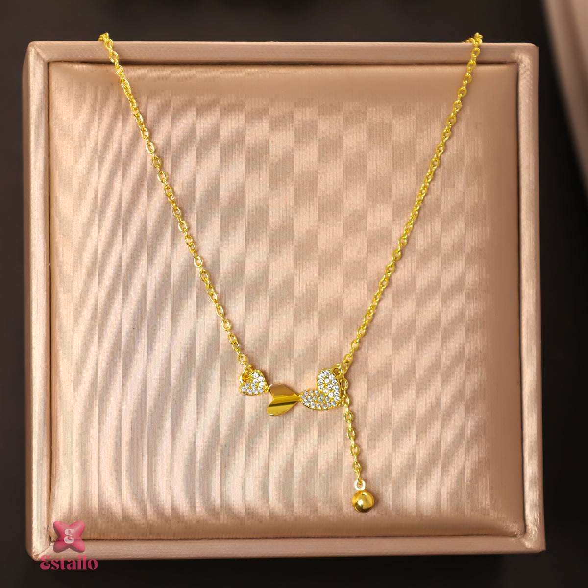 Gilded Heart Necklace