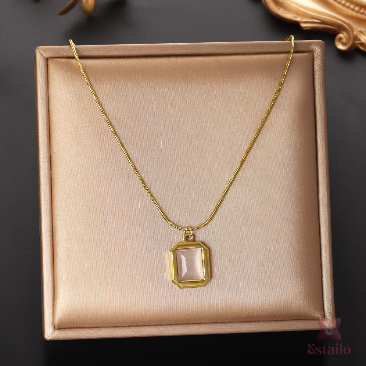 Geometric Gleam Necklace