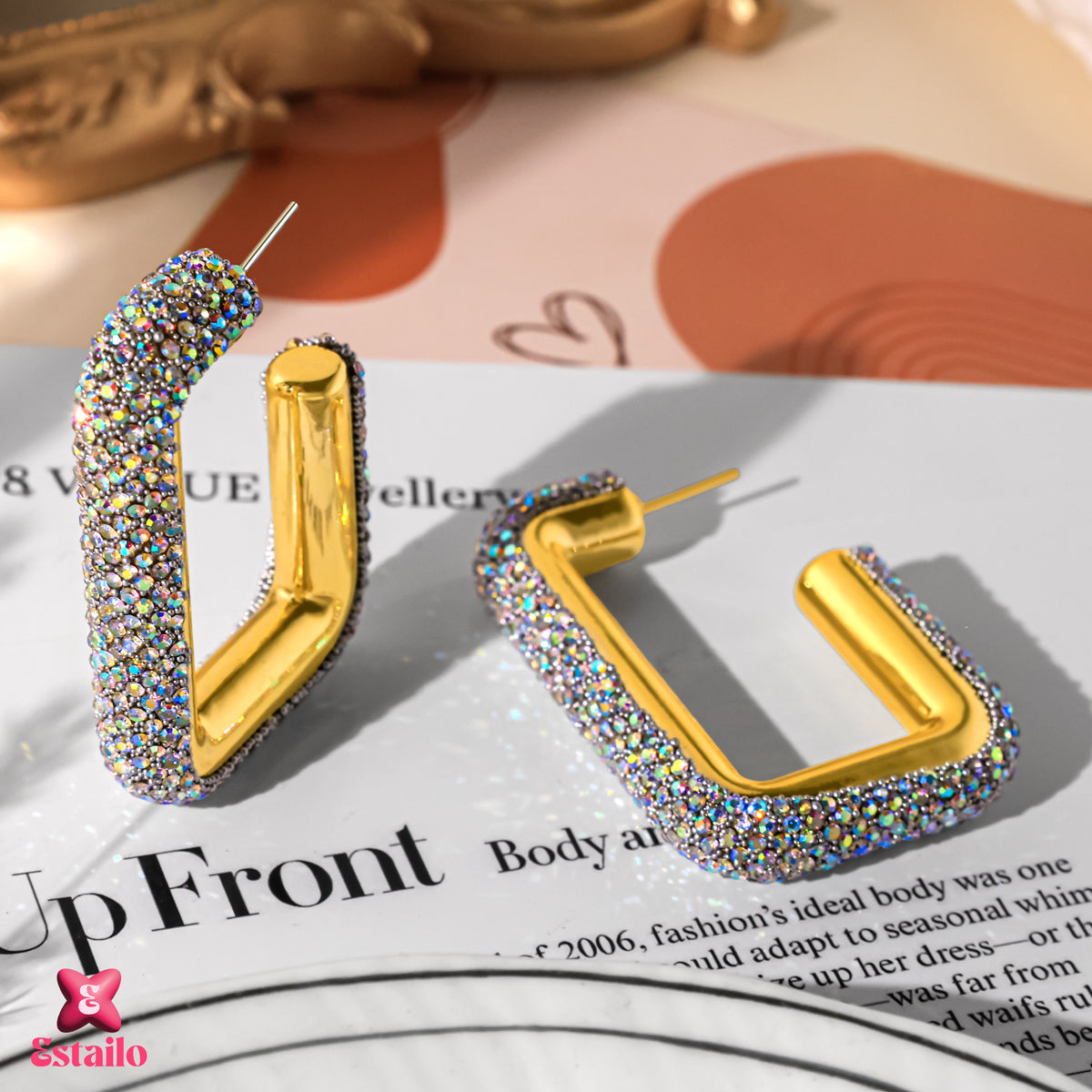 Geometric Hoop Earrings