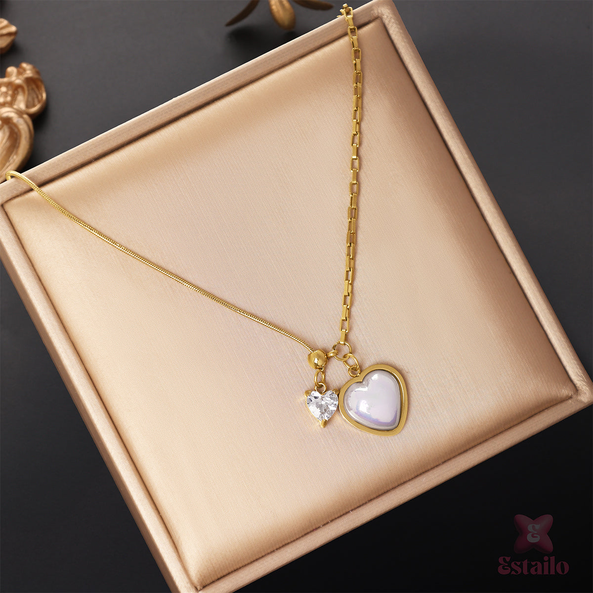 Twin Hearts Elegance Necklace