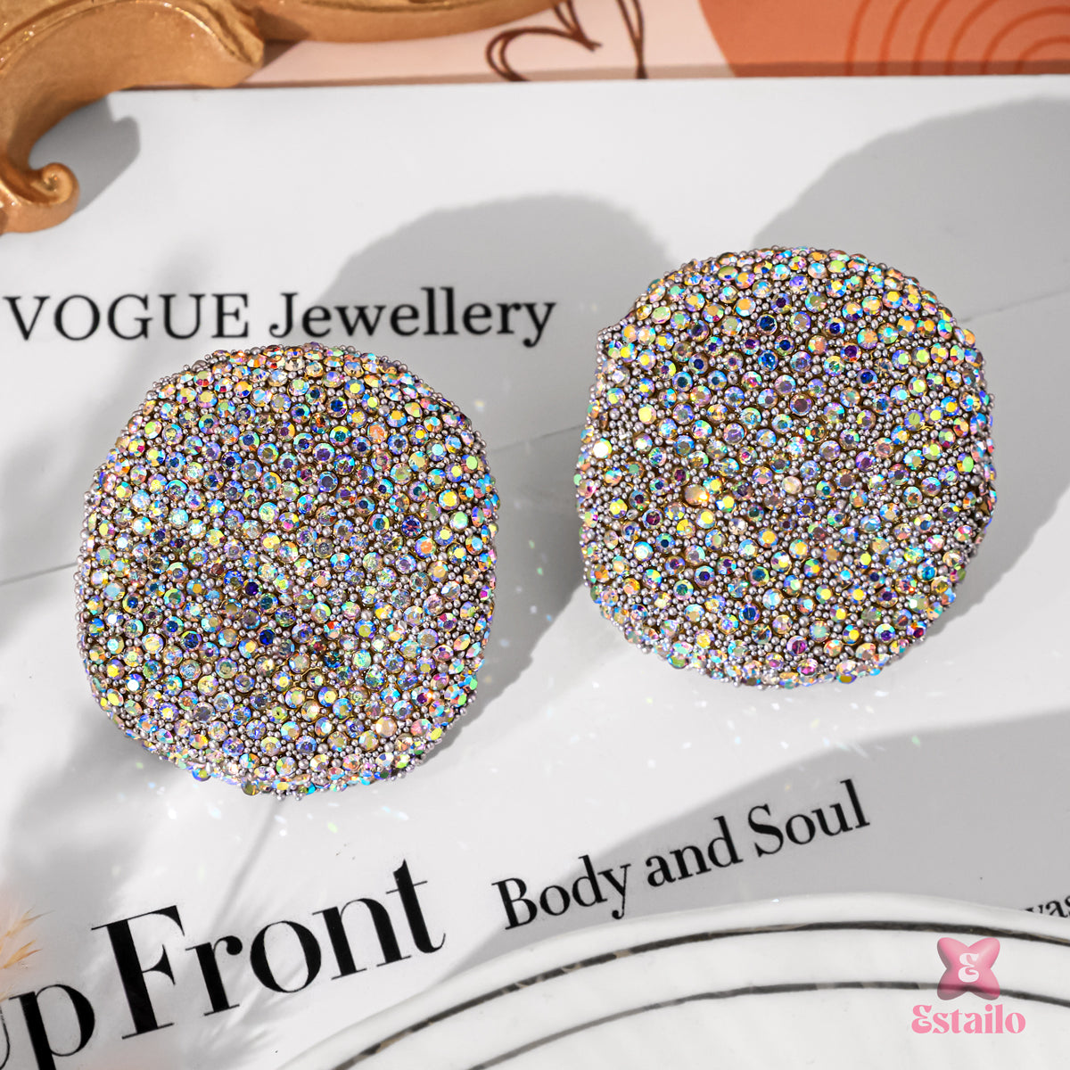 Glamour Glitter Studs Earring