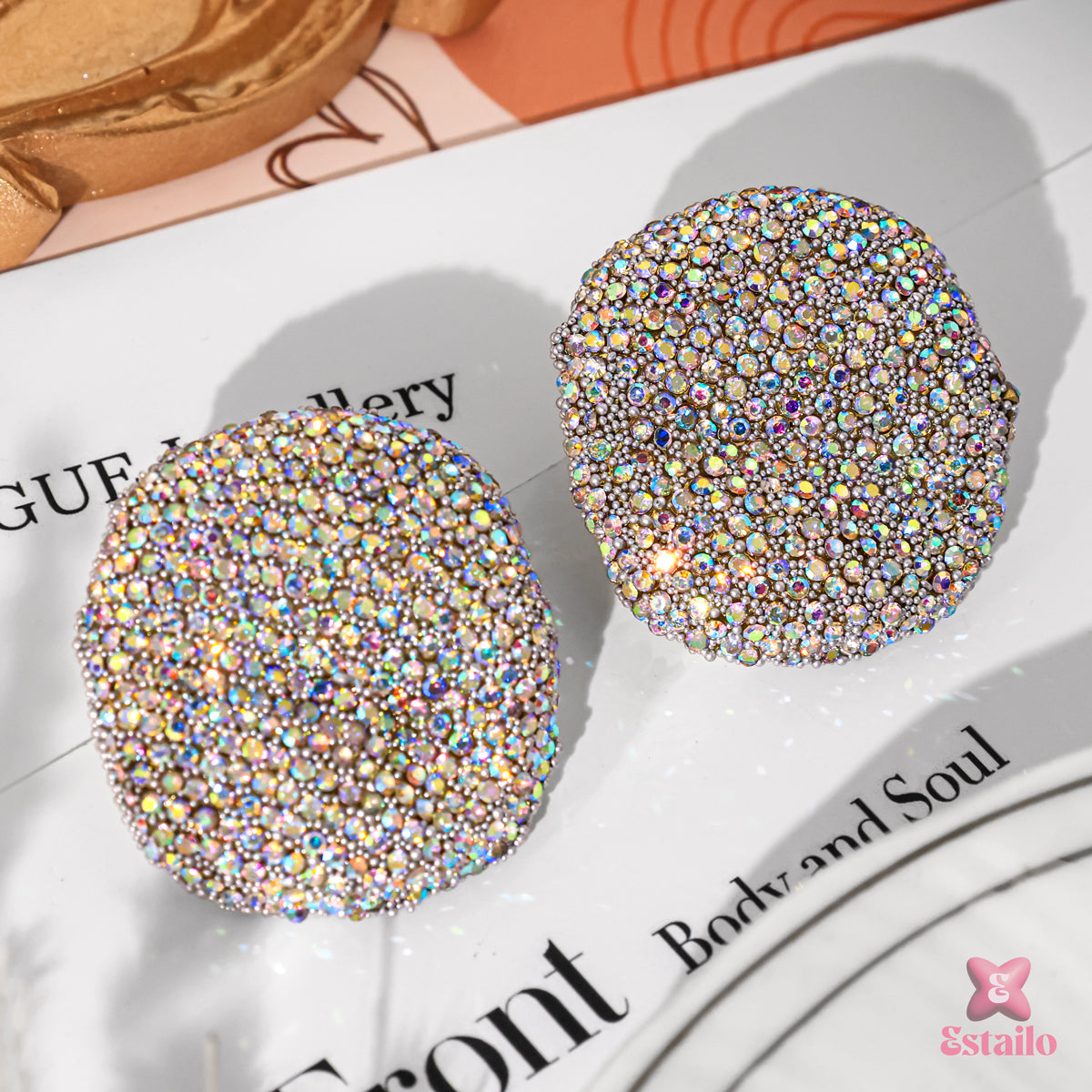 Glamour Glitter Studs Earring