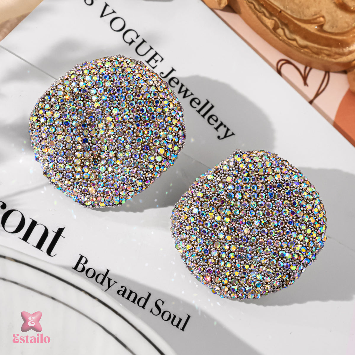 Glamour Glitter Studs Earring