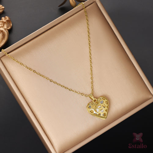 Golden Embrace Pendant Necklace
